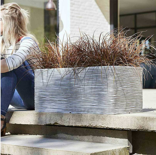 Capi Planter Box Plastic Gray Capi Planter Box Plastic Gray