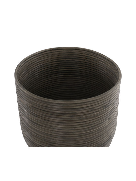 HomeMarkt Γλάστρα Bamboo Φυσικό/Πράσινο 31x31x80εκ.