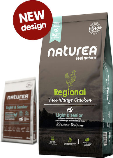 Naturea Regional 10kg Dry Food Diet, Grain-Free for Senior Neutered Dogs with Chicken