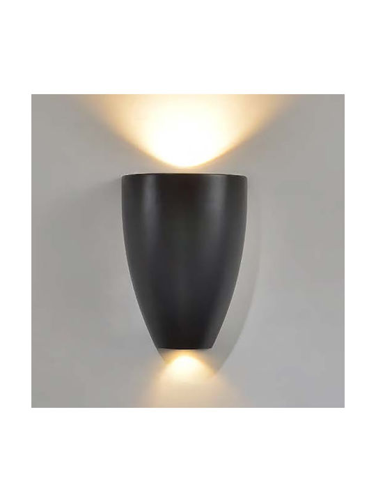 Luma Осветително тяло За стена LED Черен 13.5x13.5см.