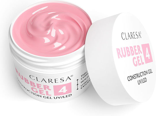 Claresa Rubber 4 Гел За Строители Нокти Розов 90гр