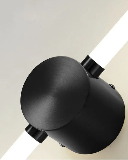 Home Lighting Μοντέρνο Φωτιστικό Τοίχου με Ενσωματωμένο LED και Θερμό Λευκό Φως Μαύρο 62x8x8εκ.