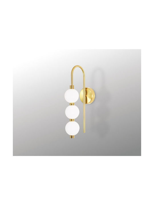 Luma Осветително тяло За стена LED Златист 42x42см.