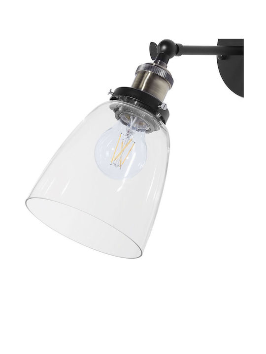Beliani Modern Lumină de Perete Negru 14cm