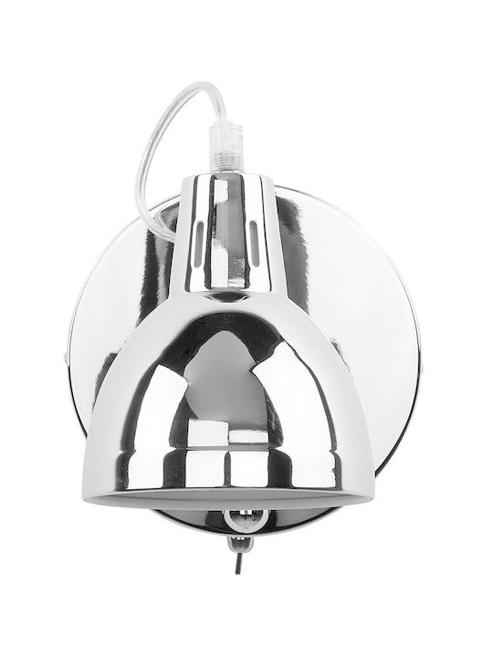 Beliani Klassisch Leuchte Wand Silber 11cm