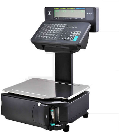 Digi Systems SM-120LL EV Ηλεκτρονική Ζυγαριά Λιανικής με Κολώνα και Δυνατότητα Εκτύπωσης Ετικετών με Ικανότητα Ζύγισης 15kg και Ακρίβεια 5gr