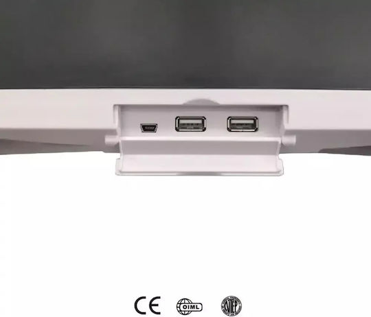 T-Scale Electronic Retail Scale with Column with Weighing Capacity of 30kg and Division 5gr