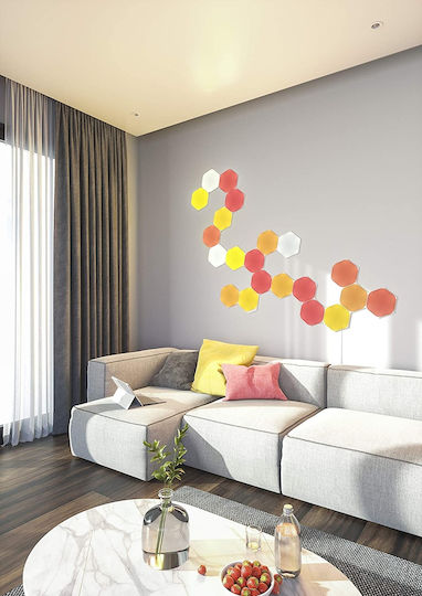 Nanoleaf Умен Декоративен LED Осветителен Тяло RGB Шестоъгълник 15 Бр