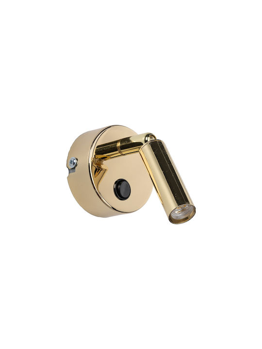 TK Lighting Enzo Single Spot with Socket G9 in Gold Color
