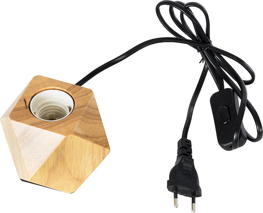 GloboStar Rhombus Dekorative Lampe mit Fassung für E27 Lampe Beige