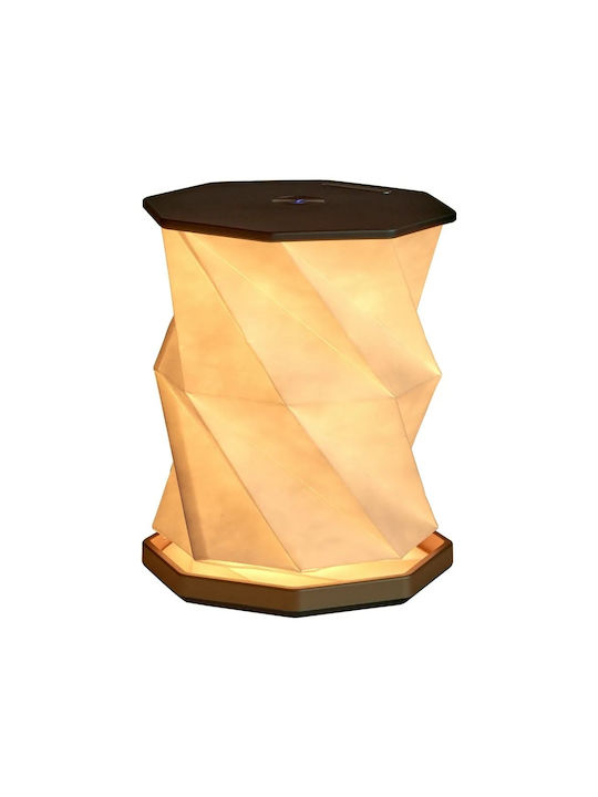 Gingko Lustră Decorativă Hexagon Negru