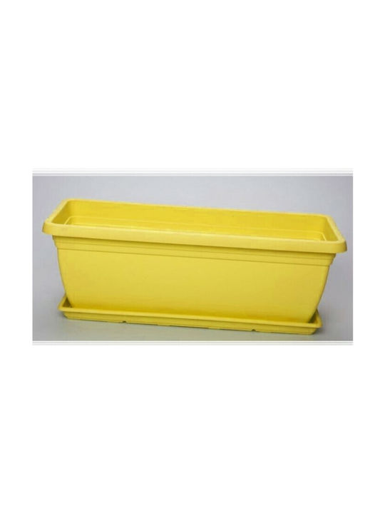 Micplast Mojito Blumenkasten Kunststoff Gelb 40x20x17cm.