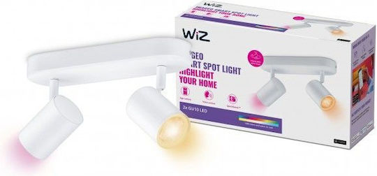 WiZ Double Spot with Socket GU10 in White Color