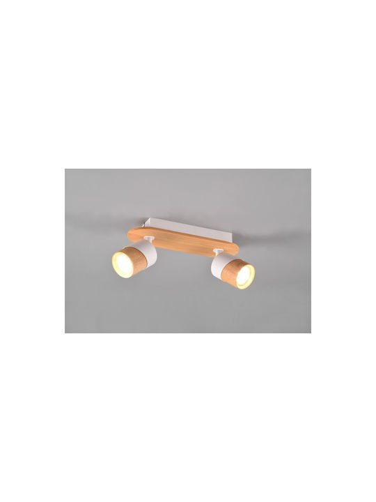 Trio Lighting Единично Спот с Цокъл GU10 в Бял Цвят
