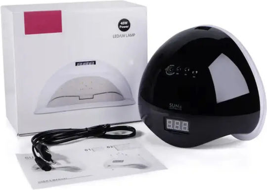 SUN ONE UV Sun 5 Nail Polish Curing Lamp UV / LED 48W Black
