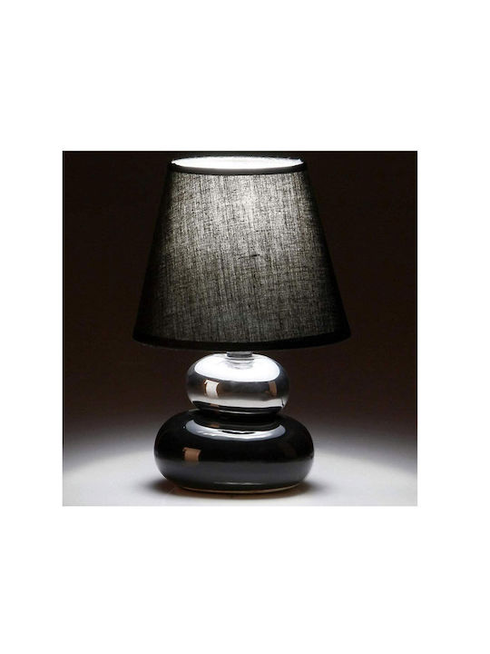 Bakaji Table Decorative Lamp with Socket for Bulb E14 Black