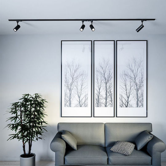 V-TAC Einzel LED Natürliches Weiß Spot in Schwarz Farbe