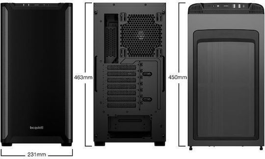Be Quiet Pure Base 501 Midi Tower Κουτί Υπολογιστή Μαύρο