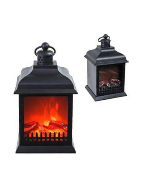 Decorative Lamp Fireplace Black