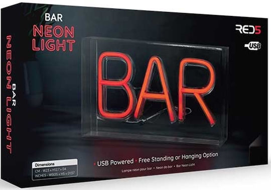 The Source Light Dekorative Lampe Bar Rot