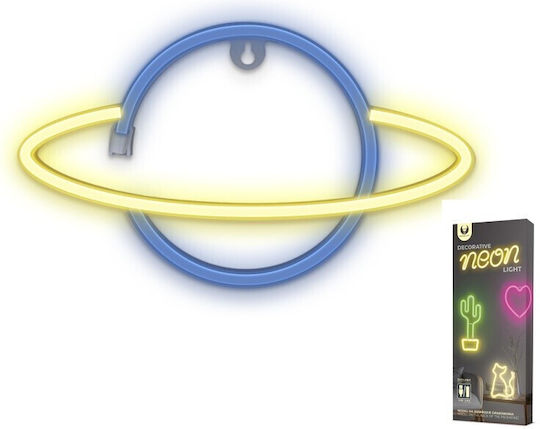 Forever Light Neon Διακοσμητικό Φωτιστικό Saturn LED 30x2x17.5εκ.
