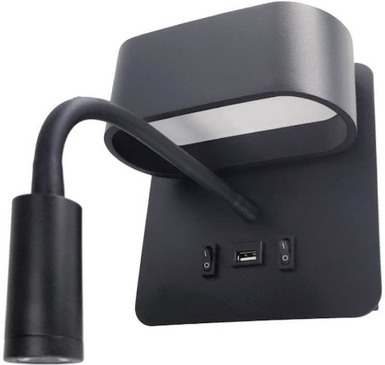 Inlight Single LED Warm White Spot in Black Color