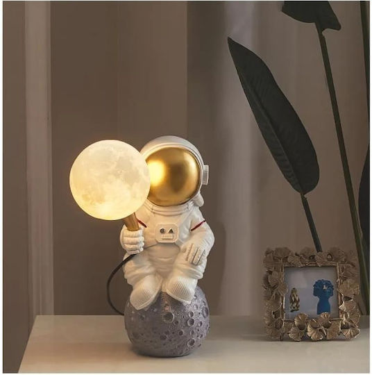 Dekorative Lampe Astronaut Weiß