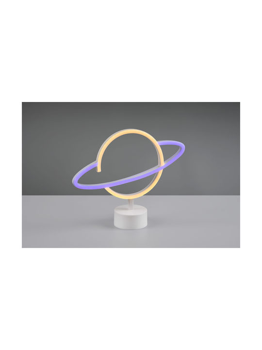 Trio Lighting Planet Decorative Lamp Figure LED Battery White