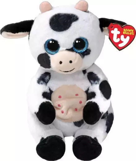 TY Plush Herdly Fluffy Cow 15 cm
