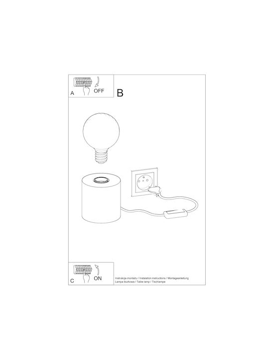 Sollux Decorative Lamp Gray