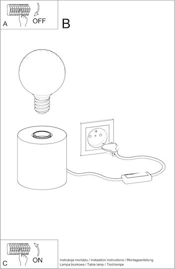 Sollux Decorative Lamp Gray