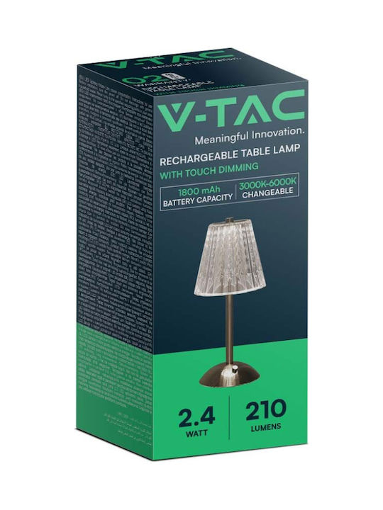 V-TAC Διακοσμητικό Φωτιστικό LED Ρυθμιζόμενο Λευκό 13εκ.