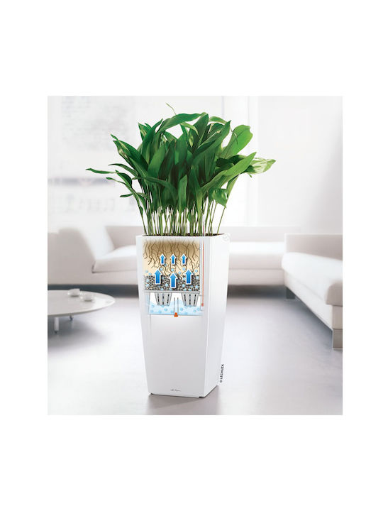 Lechuza Cubico Premium Self-watering Pot Plastic 40x40x75cm.