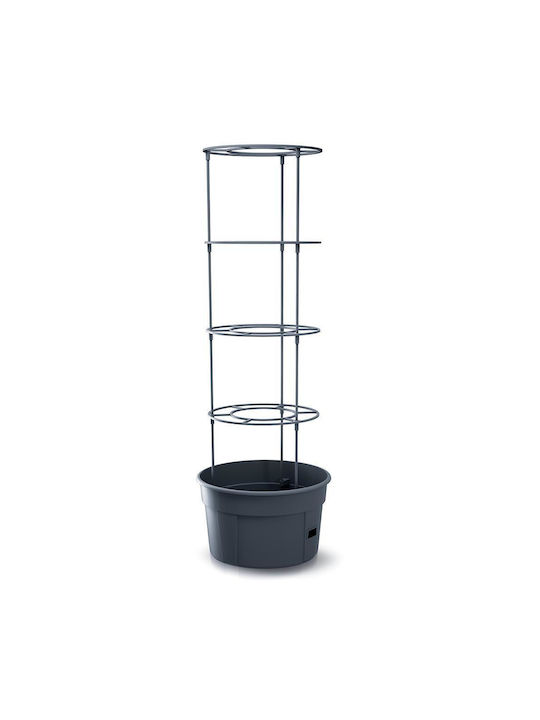Marhome Tomato Grower Pot Plastic Charcoal 39.2x31.5x153cm.