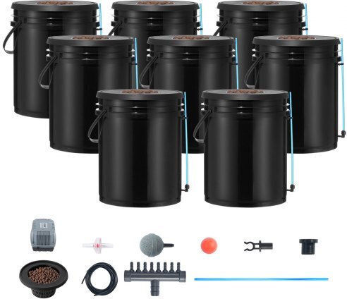 Vevor Hydroponic System Dwc 8 Buckets Air Pump Ssspxtyx8110vt55fv2