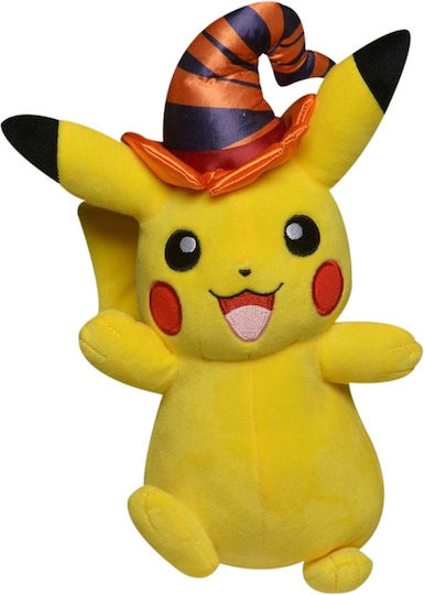 Jazwares Plush Pokemon Halloween Pikachu Witch Hat Pikachu with Witch Hat 20 cm