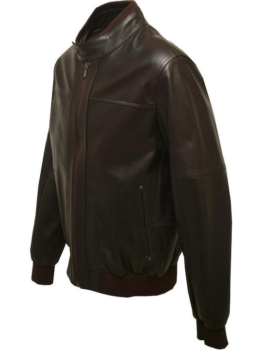 Dermatina 100 Leather Jacket D.brown