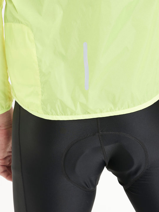 Χειμωνιάτικο Μπουφάν Αντιανεμικό Safety Yellow