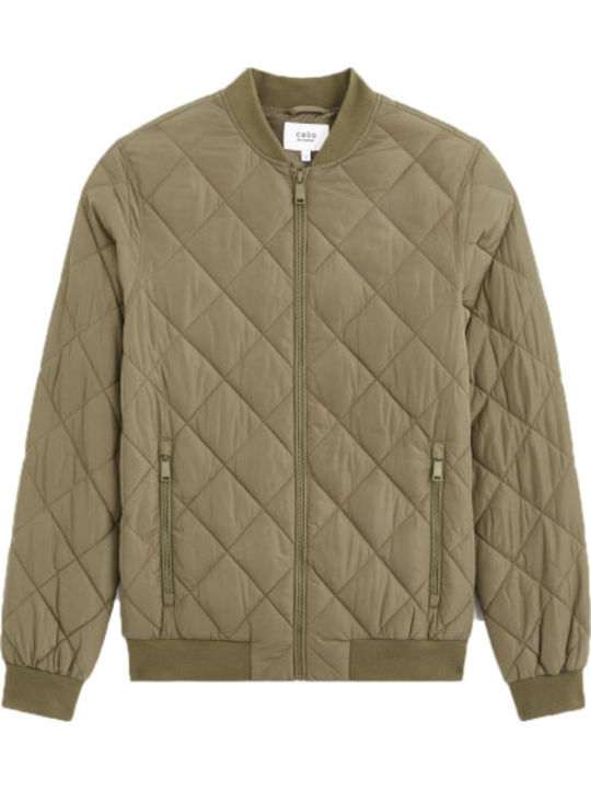 Winter Jacket Puffer Khaki
