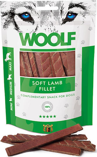 Woolf Snacks Soft Fillet Λιχουδιές Σκύλου χωρίς Σιτηρά & Γλουτένη με Αρνί 100gr