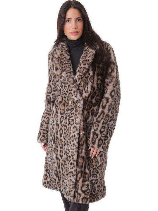 Κοντή Γυναικεία Γούνα Animal Print