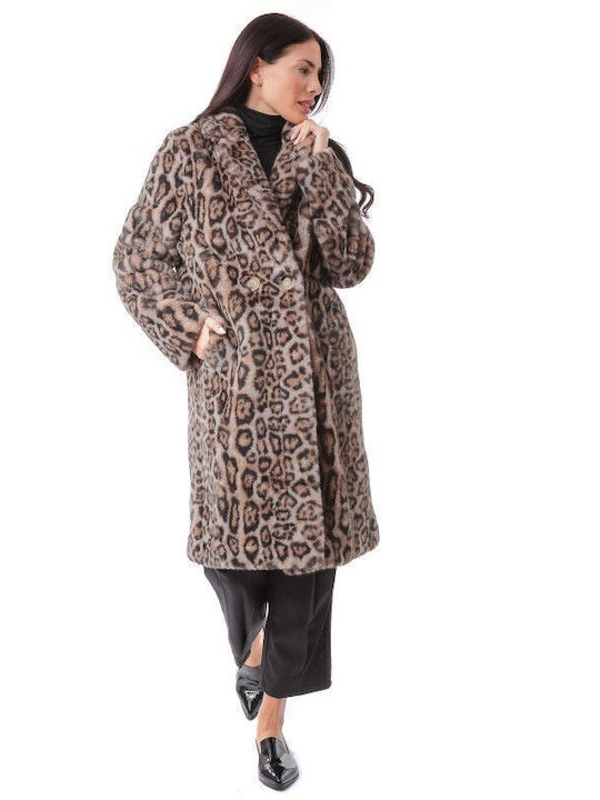 Κοντή Γυναικεία Γούνα Animal Print