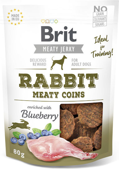 Brit Jerky Snacks Dog Treat With Rabbit Rabbit Meat Chicken And Ton 80gr