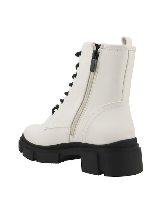 Stiefeletten Damen Weiß
