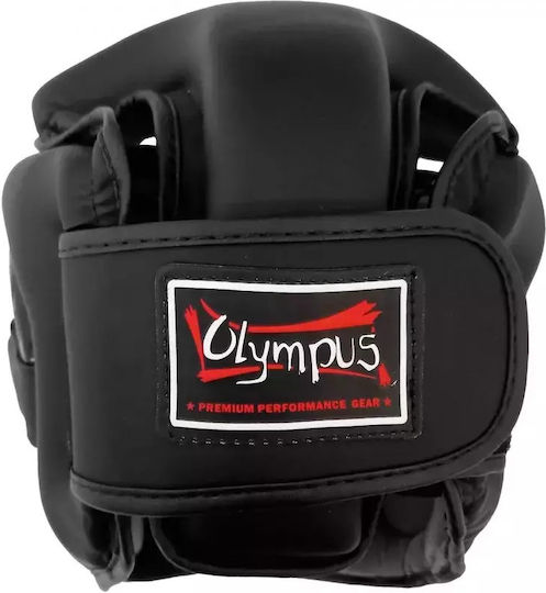 Olympus Sport Adult Open Face Boxing Headgear Black