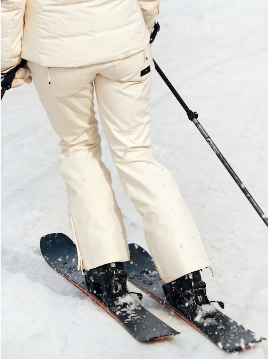 Roxy Rising High 15K ERJTP03272-TDQ0 Γυναικείο Παντελόνι Σκι & Snowboard Soft Shell Μπεζ