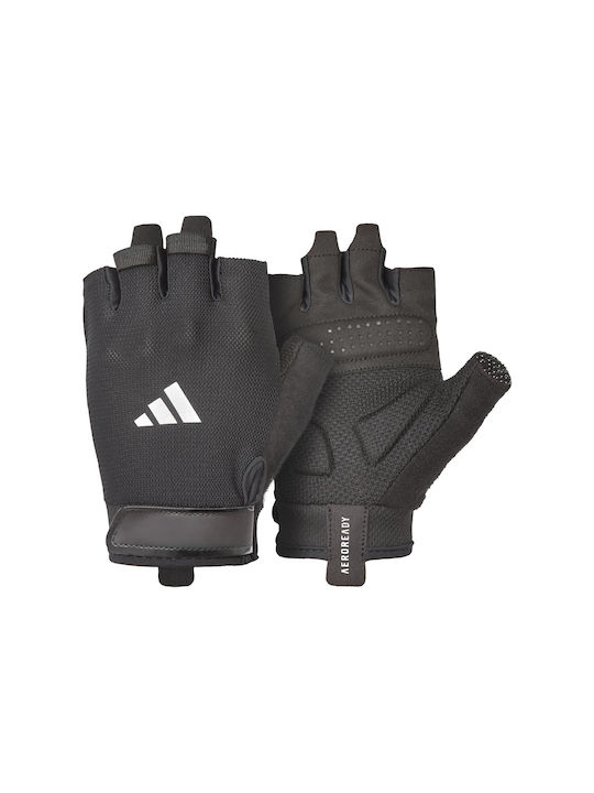 adidas Essential Herren Sport Handschuhe Fitnessstudio Schwarz