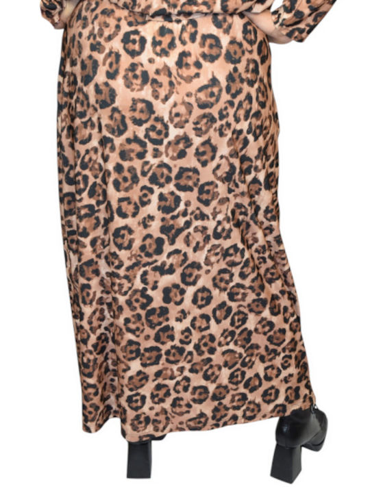 Morena Spain Maxi Skirt Leopard Leopard