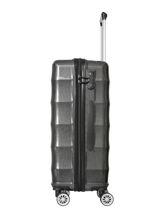 CAT Carbon V3 Μεσαία Βαλίτσα Ταξιδίου Σκληρή με 4 Ρόδες Ύψους 60εκ.