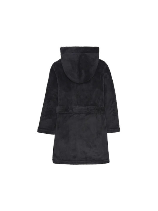 Disney Kids Hooded Bathrobe Black